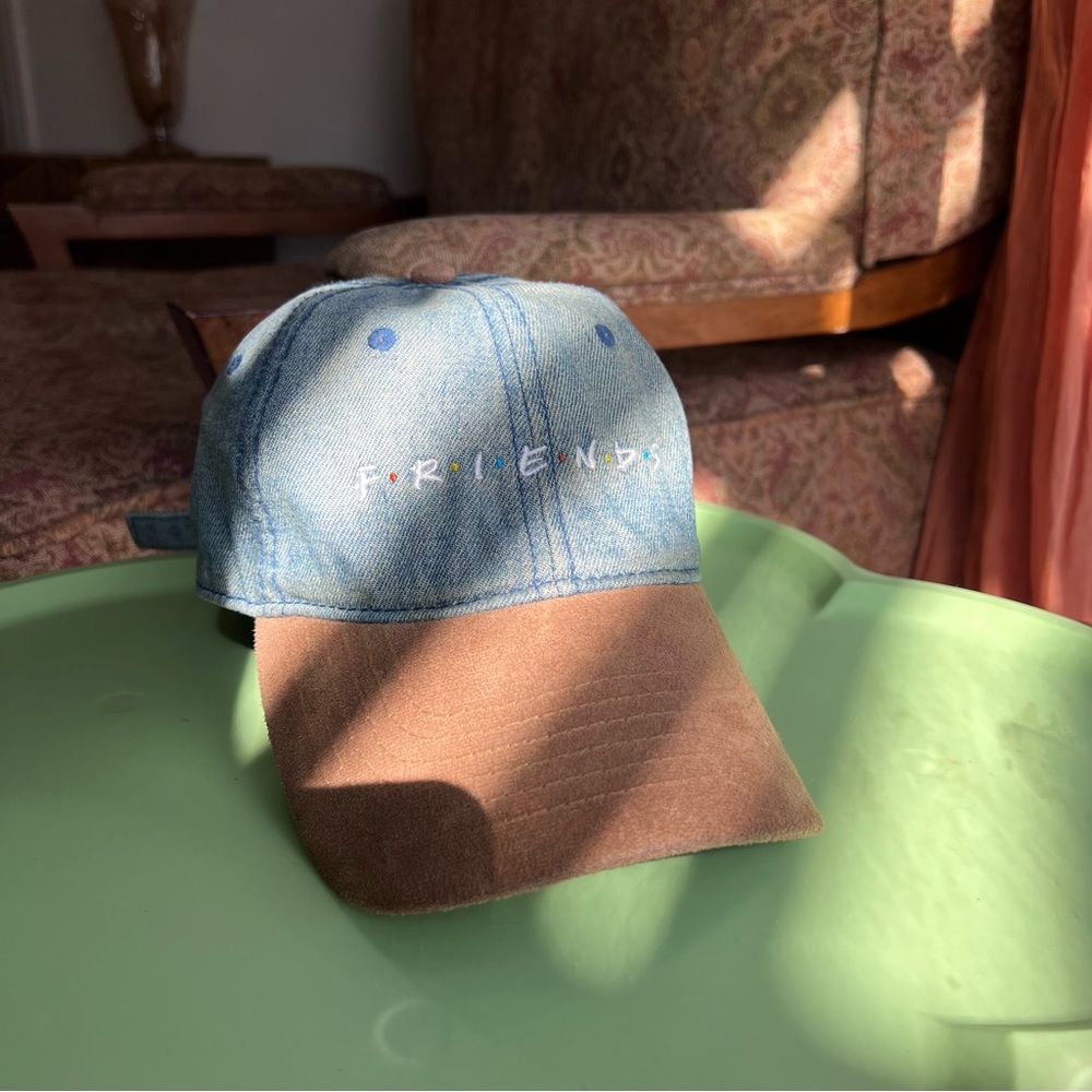 Friends Denim and Suede Cap
